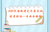 2021年安徽省藝術(shù)類專業(yè)統(tǒng)考模塊八專業(yè)合格線發(fā)布