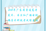 2021年廣東省普通高考美術(shù)、書法和廣播電視編導(dǎo)術(shù)科統(tǒng)考成績(jī)