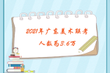 2021年廣東美術聯考人數為3.6萬