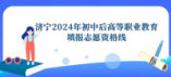 濟寧市2024年初中后高等職業教育填報志愿資格線